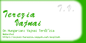 terezia vajnai business card